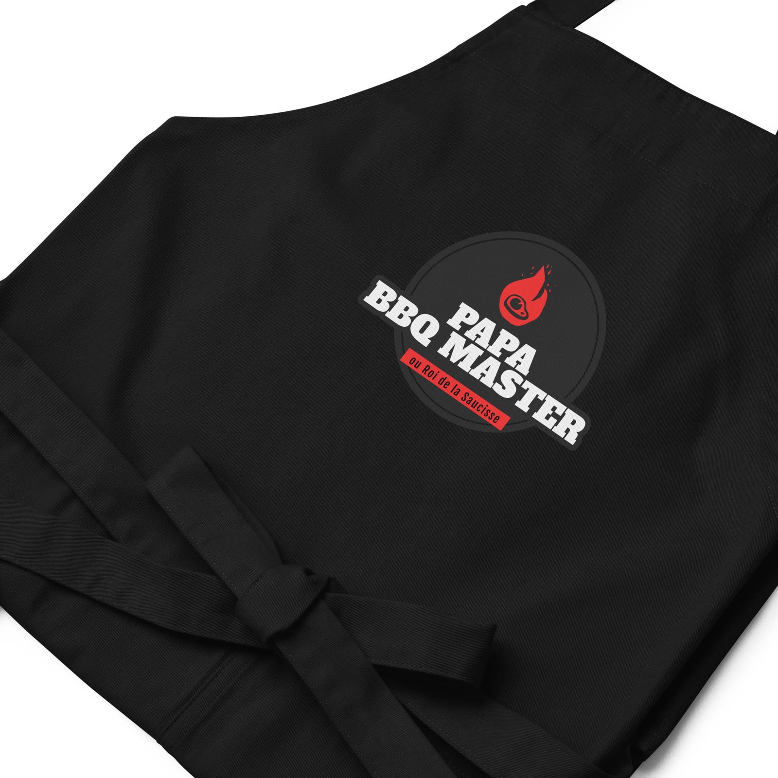 GEBETTER Tablier De Cuisine Papa Étanche - Tablier Homme Barbecue Noir Avec Poche, Cadeau Idéal Pour Fête Des Pères